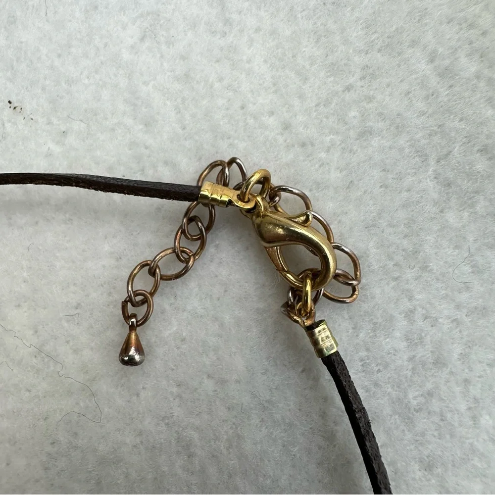 Solvar Gold and Silver Tone Celtic Knot Pendant Necklace- signed Solvar Ireland